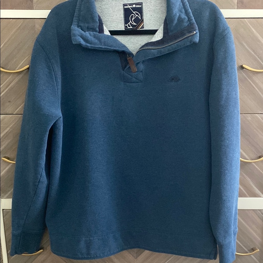 Navy Blue Men's Sweatshirt by Raging Bull